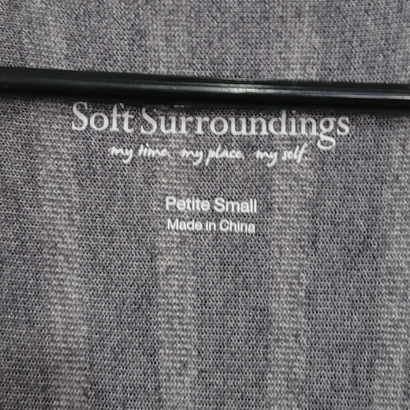 SOFT Surroundings Offshore Pullover Navy Stripe - Picture 8 of 8